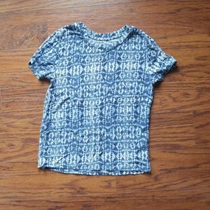 Blue patterned t-shirt
